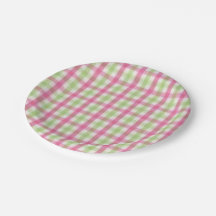 Plaid rose et vert de très bon goût