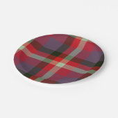 Assiettes En Carton Plaid With Patterened Texture (Angle)