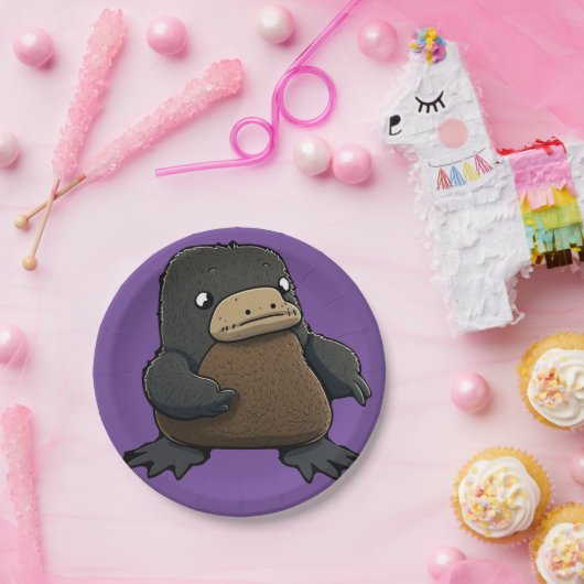 Assiettes En Carton Plaisant Platypus (Fête)