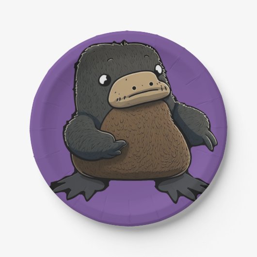 Assiettes En Carton Plaisant Platypus (Devant)
