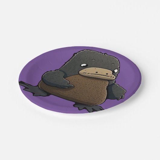 Assiettes En Carton Plaisant Platypus (Angle)