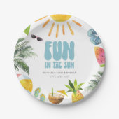 Assiettes En Carton Plaisir au soleil (Devant)