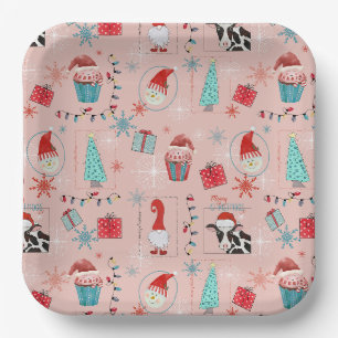 Assiettes En Carton Plaisir de Noël