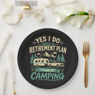 Assiettes En Carton Plan de retraite de camping
