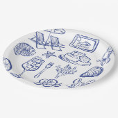 Assiettes En Carton Plan de vie méditerranéen (Angle)