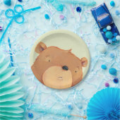 Assiettes En Carton Plan rapproché de grand ours Brown (Fête)