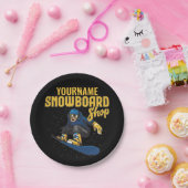 Assiettes En Carton Planche À Neige Sur Mesure Snowboard Shop Big Air (Fête)