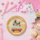 Assiettes En Carton Planche de surf de plage Plaques de papier fête d' (Fête)