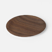 Assiettes En Carton Planche en bois rustique Faux 7 po (Angle)