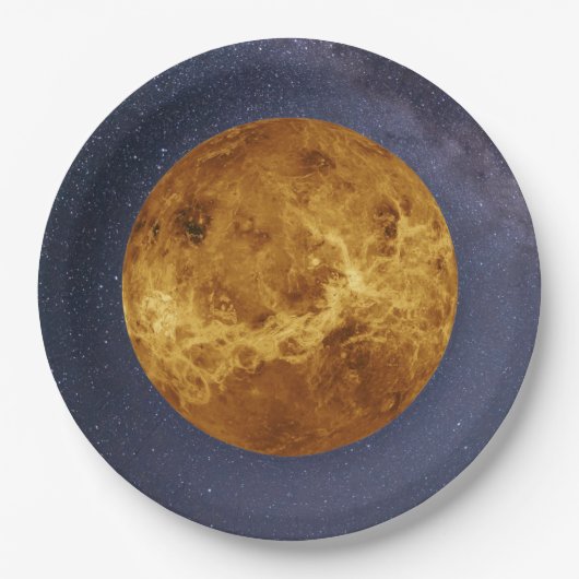 Assiettes En Carton Planet Venus (Devant)