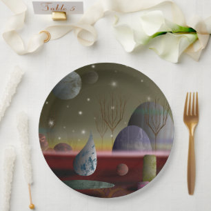 Assiettes En Carton Planète Des Formes Plaques De Papier 9"