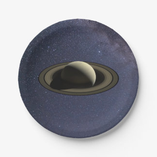 Assiettes En Carton Planète Saturne