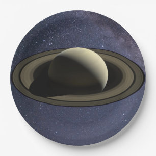 Assiettes En Carton Planète Saturne