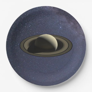 Assiettes En Carton Planète Saturne