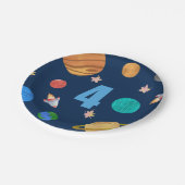 Assiettes En Carton Planètes du système solaire du 4e anniversaire (Angle)