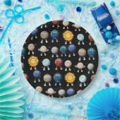 Assiettes En Carton Planètes et système solaire (Fête)