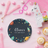 Assiettes En Carton Planètes spatiales Galaxy Anniversaire (Fête)