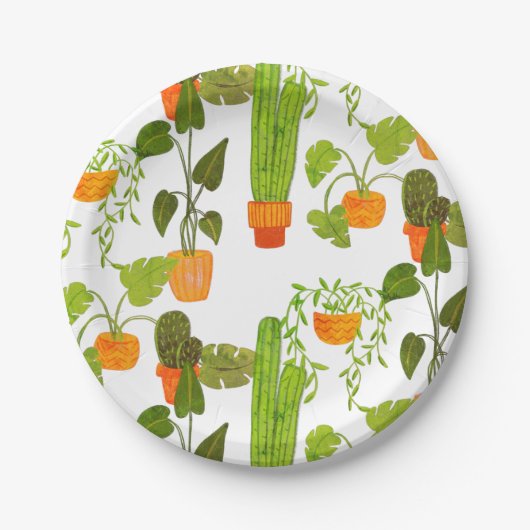 Assiettes En Carton Plante (Devant)