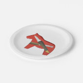 Assiettes En Carton Plaque à cheval en bois (Angle)