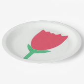 Assiettes En Carton Plaque à papier avec une conception rouge de (Angle)