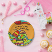 Assiettes En Carton Plaque à papier customisée d'anniversaire de (Fête)