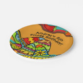 Assiettes En Carton Plaque à papier customisée d'anniversaire de (Angle)