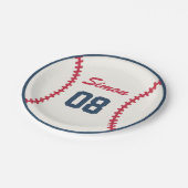 Assiettes En Carton Plaque à papier d'anniversaire de base-ball (Angle)