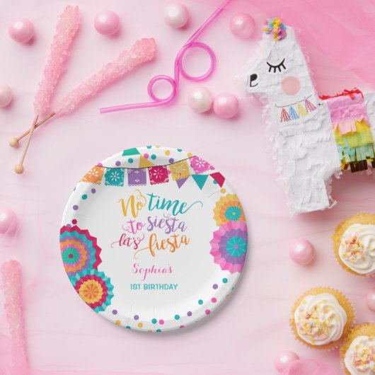 Assiettes En Carton Plaque à papier d'anniversaire de fiesta aucune (Fête)