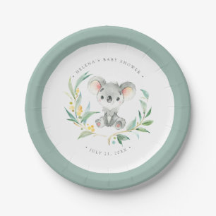 Assiettes En Carton Plaque à papier de baby shower de koala de bébé