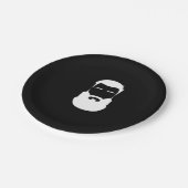 Assiettes En Carton Plaque à papier de barbe blanche (Angle)