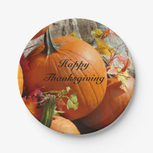 Assiettes En Carton Plaque à papier de citrouilles de bon thanksgivin