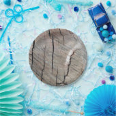 Assiettes En Carton Plaque à papier de conception en bois rustique de (Fête)