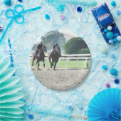 Assiettes En Carton Plaque à papier de course de chevaux (Fête)