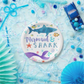 Assiettes En Carton Plaque à papier de fête d'anniversaire de sirène (Fête)