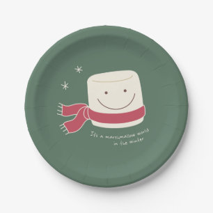 Assiettes En Carton Plaque à papier de fête de Noël du monde de