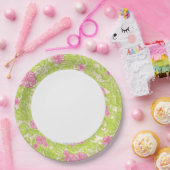 Assiettes En Carton Plaque à papier de Flamant rose (Fête)