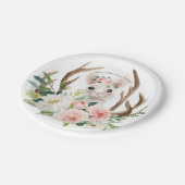 Assiettes En Carton plaque à papier de lapin mignon de région boisée (Angle)