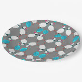 Assiettes En Carton Plaque à papier de macareux et de ballon (Angle)