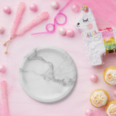 Assiettes En Carton Plaque à papier de marbre (Fête)