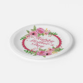 Assiettes En Carton Plaque à papier de mère de cadre heureux élégant (Angle)