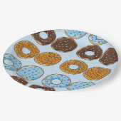 Assiettes En Carton Plaque à papier de motif assez bleu de butées (Angle)