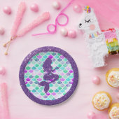 Assiettes En Carton Plaque à papier de partie de sirène (Fête)