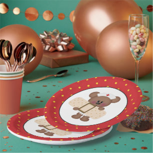 Assiettes En Carton Plaque à papier de partie d'ours d'infirmière