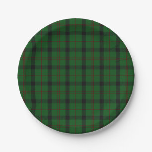 Assiettes En Carton Plaque à papier de plaid de tartan de Kincaid