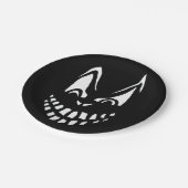 Assiettes En Carton Plaque à papier de visage effrayant (Angle)