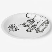 Assiettes En Carton Plaque à papier d'Eid Mubarak (Angle)