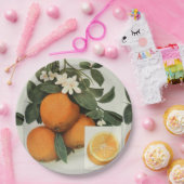 Assiettes En Carton Plaque à papier d'ORANGES (Fête)