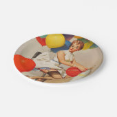 Assiettes En Carton plaque à papier drôle de fête d'anniversaire (Angle)