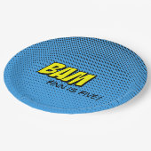 Assiettes En Carton Plaque à papier faite sur commande de super héros (Angle)