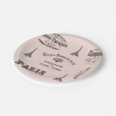 Assiettes En Carton Plaque à papier française de collage d'étiquette (Angle)